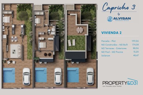 Villa zum Verkauf in San Pedro del Pinatar, Murcia, Spanien 3 Schlafzimmer, 174 m2 Nr. 191045 - Foto 11