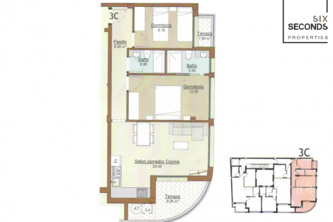 Продажа квартиры в Торревьеха, Аликанте, Испания 2 спальни, 88м2 №119058 - фото 29