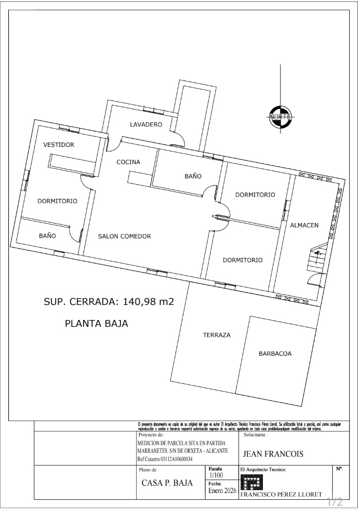 Finca a Orxeta, Alicante, Spagna 3 camere da letto, 254 mq. N° 192499