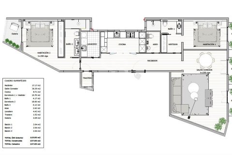 Lägenhet till salu i Barcelona, Spanien 2 sovrum, 137 kvm. Nr. 159203 - foto 28