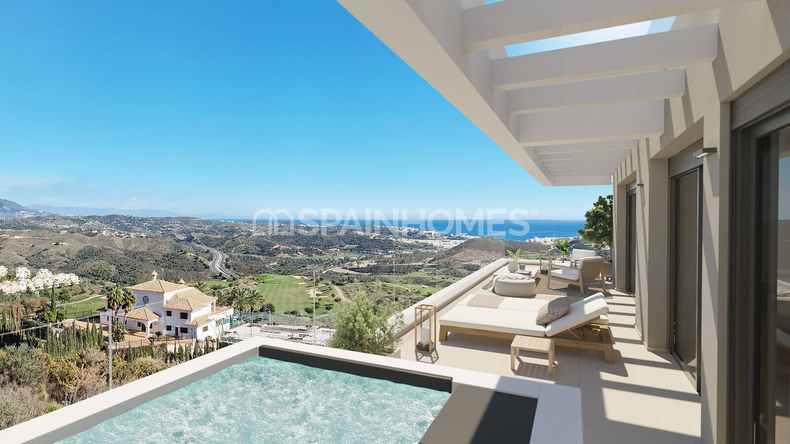 Penthouse à Mijas, Malaga, Espagne 2 chambres, 73 m2 No. 66115