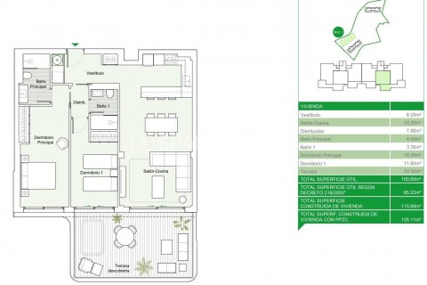 Kattohuoneisto myytävänä Mijas, Malaga, Espanja, 2 makuuhuonetta, 73 m2 No. 66115 - kuva 14