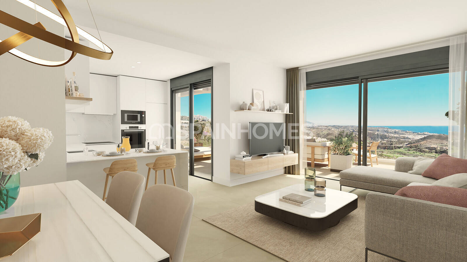 Penthouse à Mijas, Malaga, Espagne 2 chambres, 73 m2 No. 66115