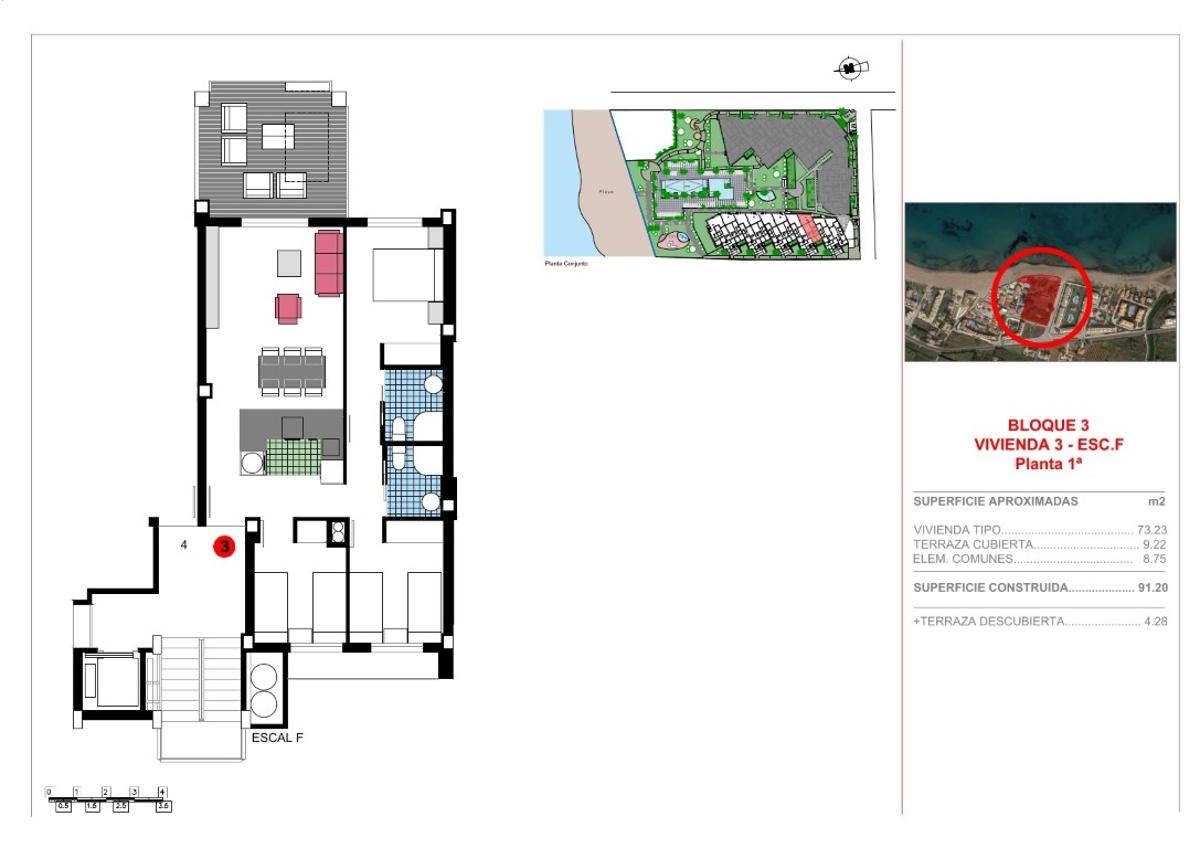 Apartament w Denia, Alicante, Hiszpania 3 sypialnie, 87 mkw. nr 80660