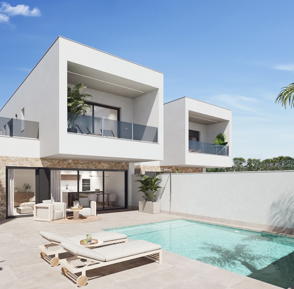 Villa i San Pedro del Pinatar, Murcia, Spanien 3 sovrum, 112 kvm. Nr. 150177