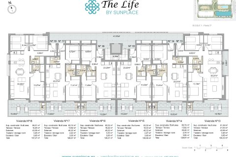 Apartamento en venta en Pilar de la Horadada, Alicante, España 3 dormitorios, 91 m2 No. 146377 - foto 12