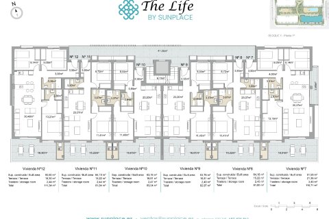 Apartamento en venta en Pilar de la Horadada, Alicante, España 3 dormitorios, 91 m2 No. 146377 - foto 11