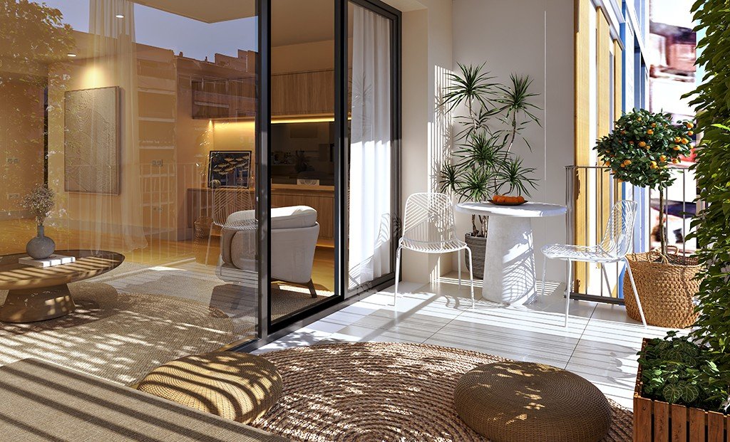 Apartment in Palma de Majorca, Mallorca, Spain 3 bedrooms, 107 sq.m. No. 192402
