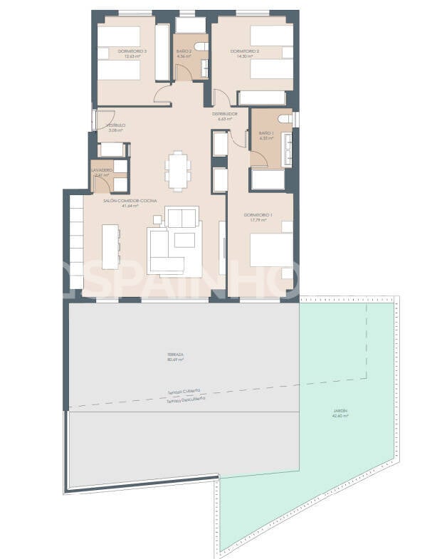 Квартира в Эстепона, Малага, Испания 2 спальни, 90м2 №151499
