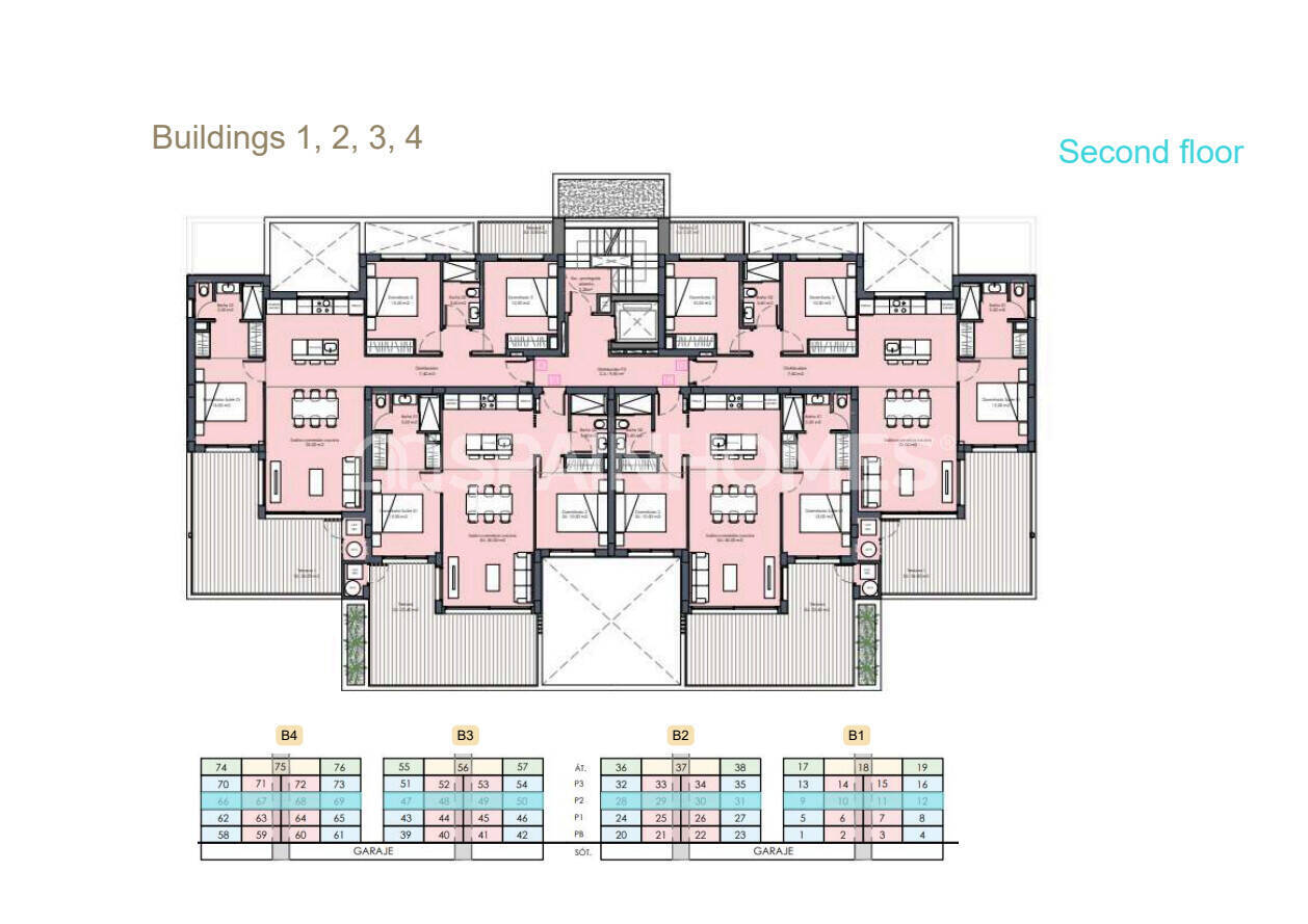 Appartamento a Torre-Pacheco, Murcia, Spagna 2 camere da letto, 66 mq. N° 147230