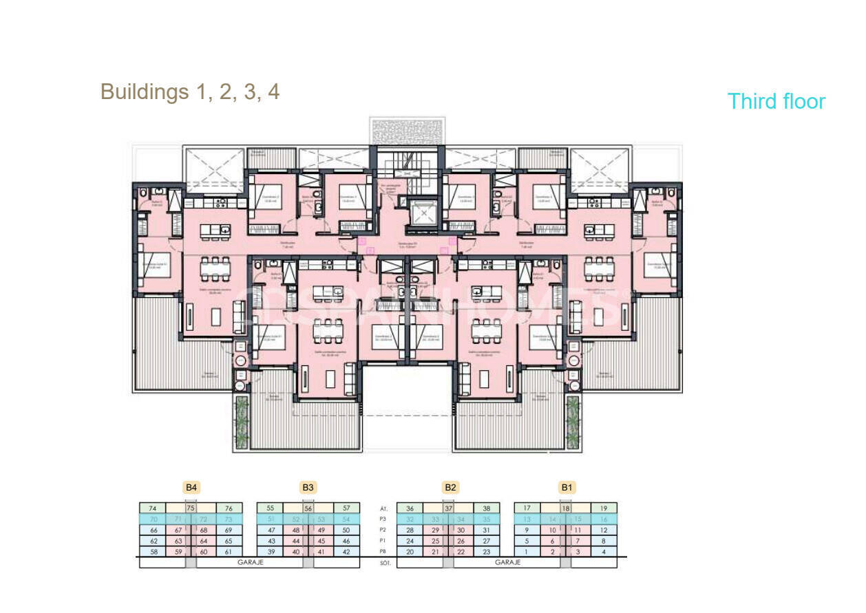 Appartamento a Torre-Pacheco, Murcia, Spagna 2 camere da letto, 66 mq. N° 147230
