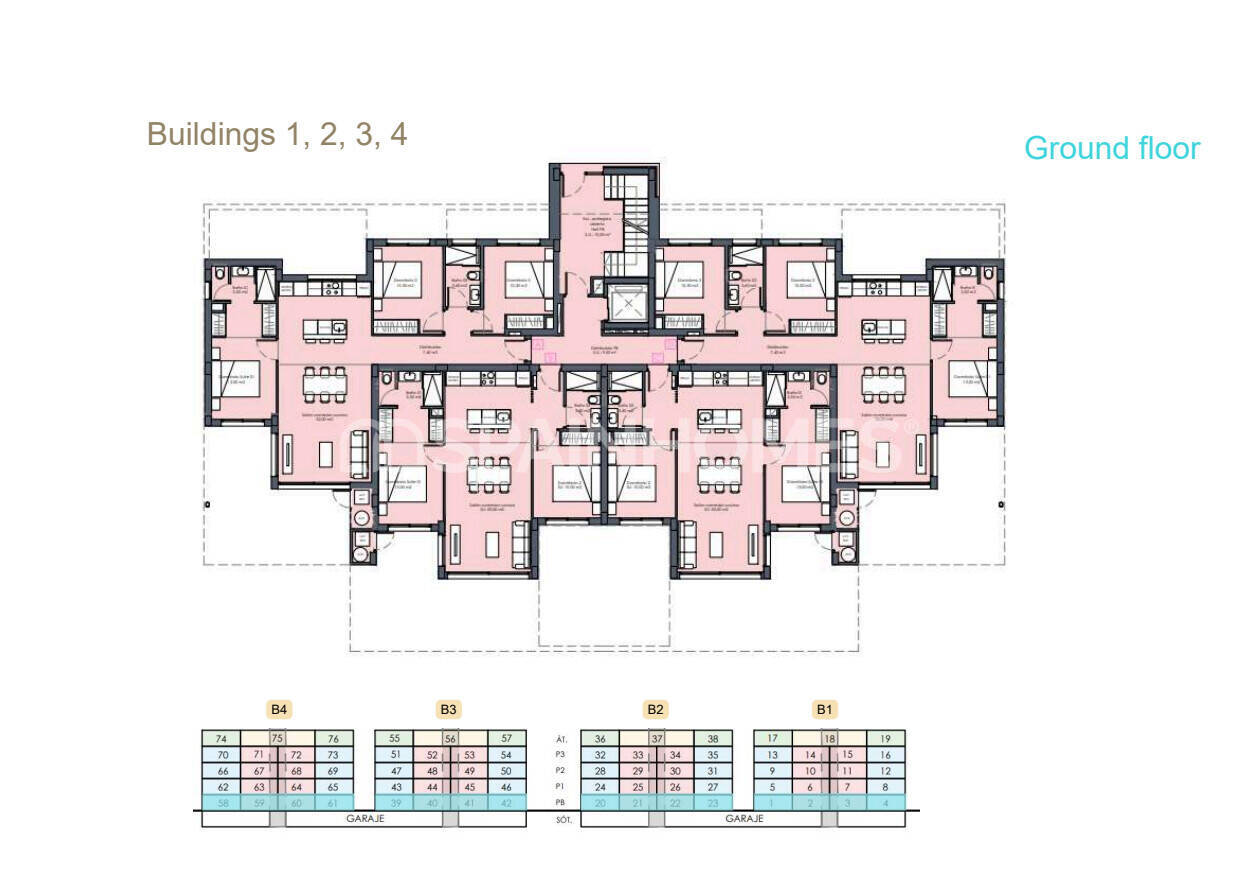Appartamento a Torre-Pacheco, Murcia, Spagna 2 camere da letto, 66 mq. N° 147230