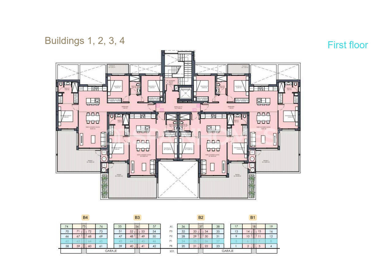 Appartamento a Torre-Pacheco, Murcia, Spagna 2 camere da letto, 66 mq. N° 147230