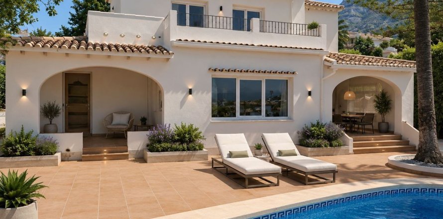 Villa a Denia, Alicante, Spagna 3 camere da letto, 346 mq. N° 195664