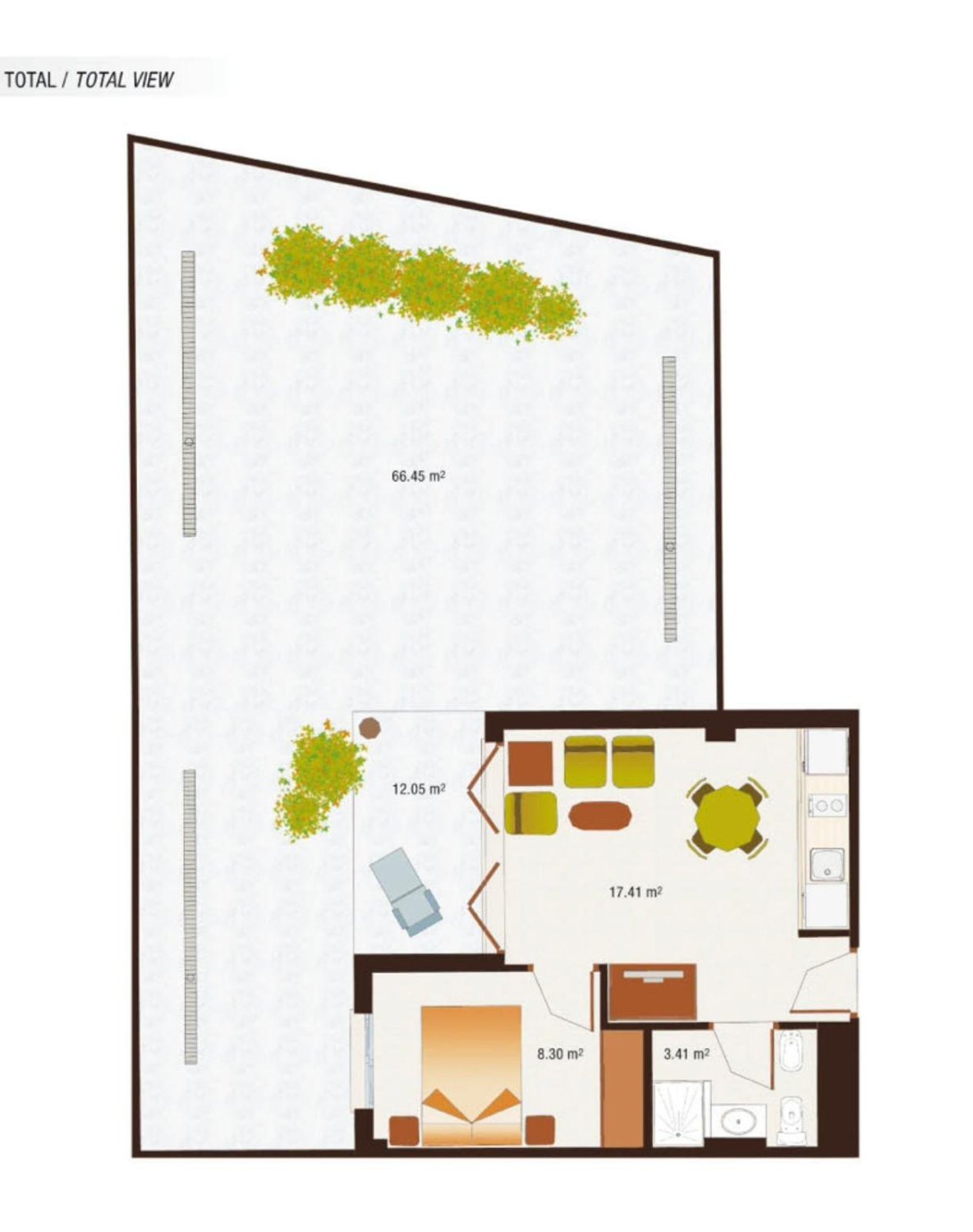 Huoneisto Villanueva Rio Segura, Murcia, Espanja 1 makuuhuone, 104 m2 No. 182807