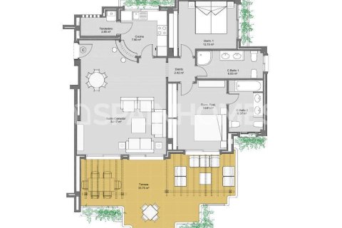 Продажа пентхауса в Ориуэла, Аликанте, Испания 2 спальни, 98м2 №191664 - фото 15