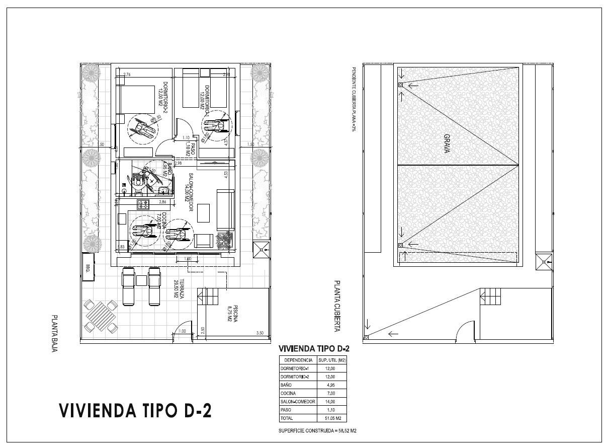 Villa in Almeria, Spanien 2 Schlafzimmer, 56 m2 Nr. 192446