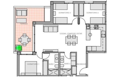 Huoneisto myytävänä Guardamar del Segura, Alicante, Espanja, 3 makuuhuonetta, 101 m2 No. 75664 - kuva 19