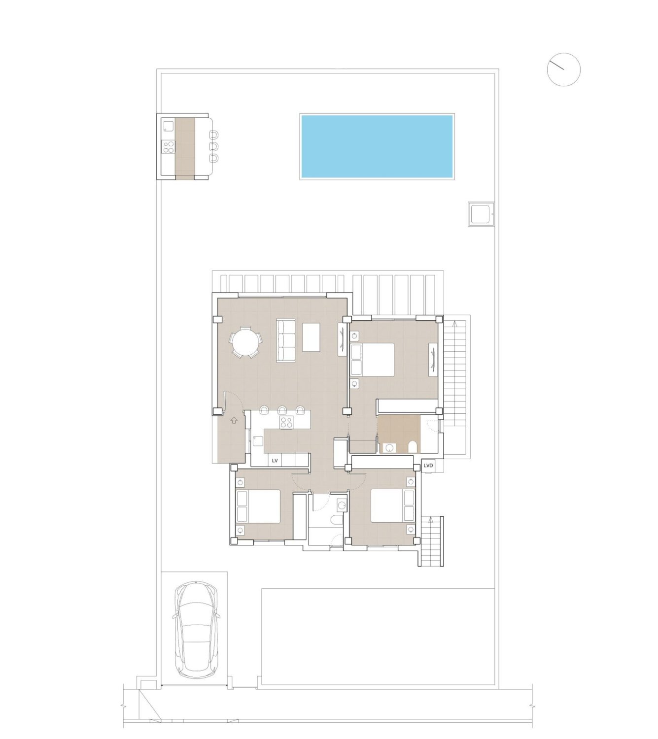 Villa a Polop, Alicante, Spagna 3 camere da letto, 217 mq. N° 135290