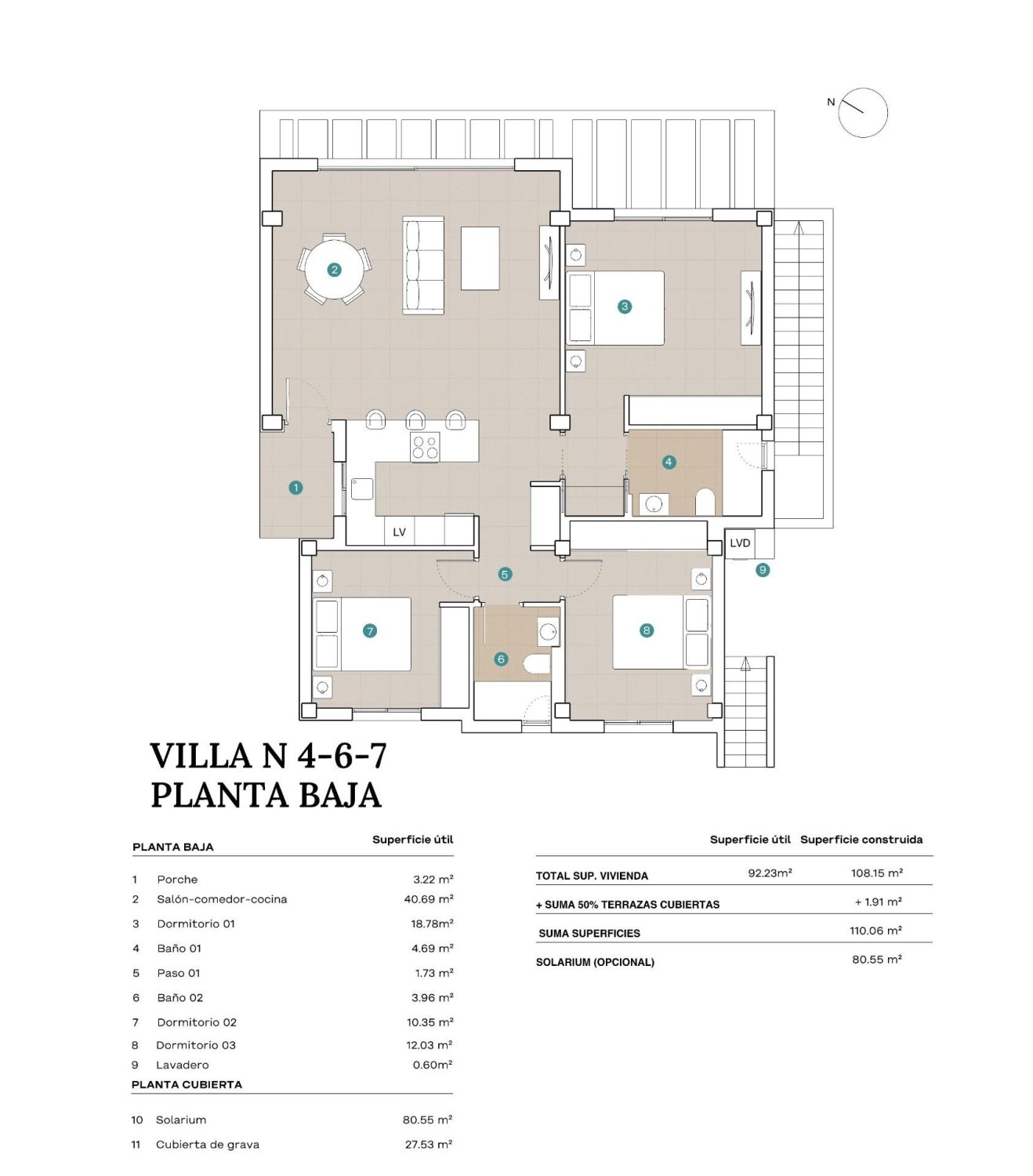 Villa a Polop, Alicante, Spagna 3 camere da letto, 217 mq. N° 135290