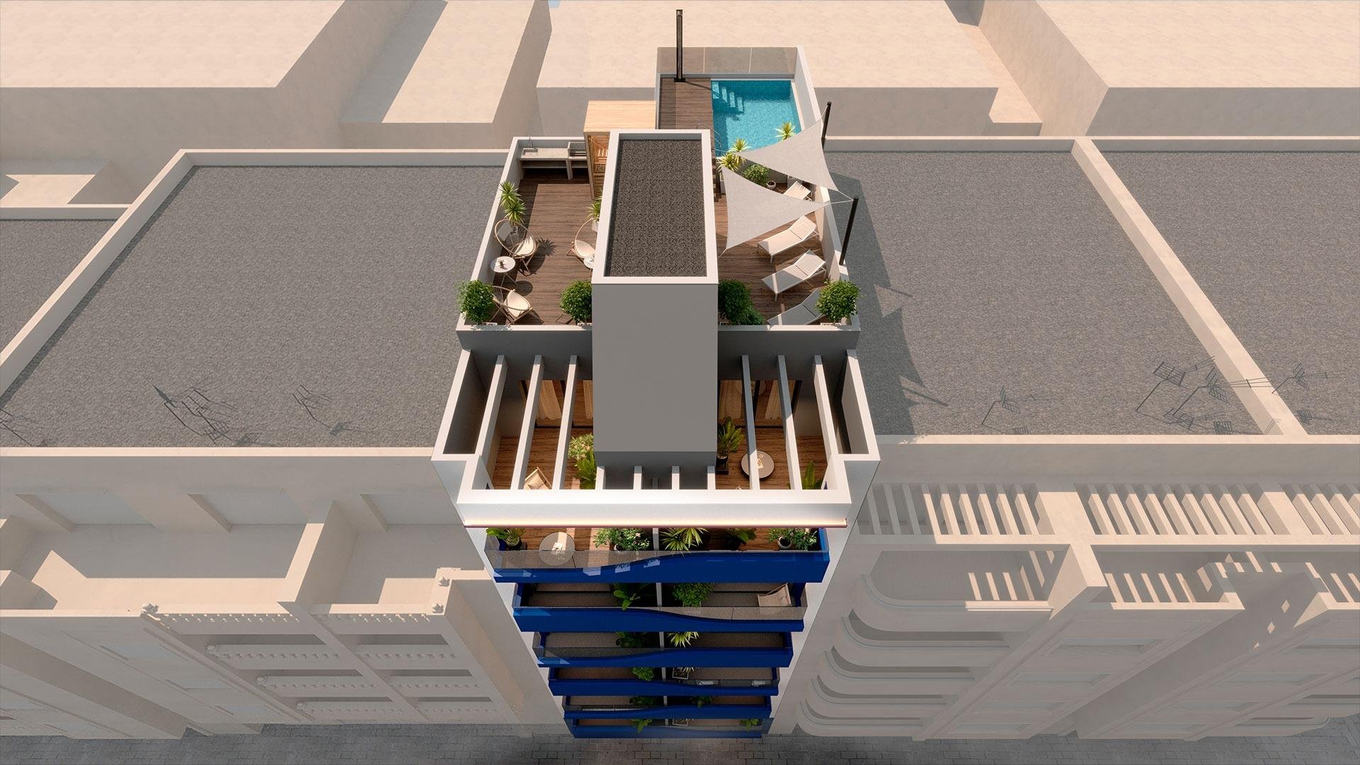 Apartment à Torrevieja, Alicante, Espagne 1 chambre, 62 m2 No. 135125