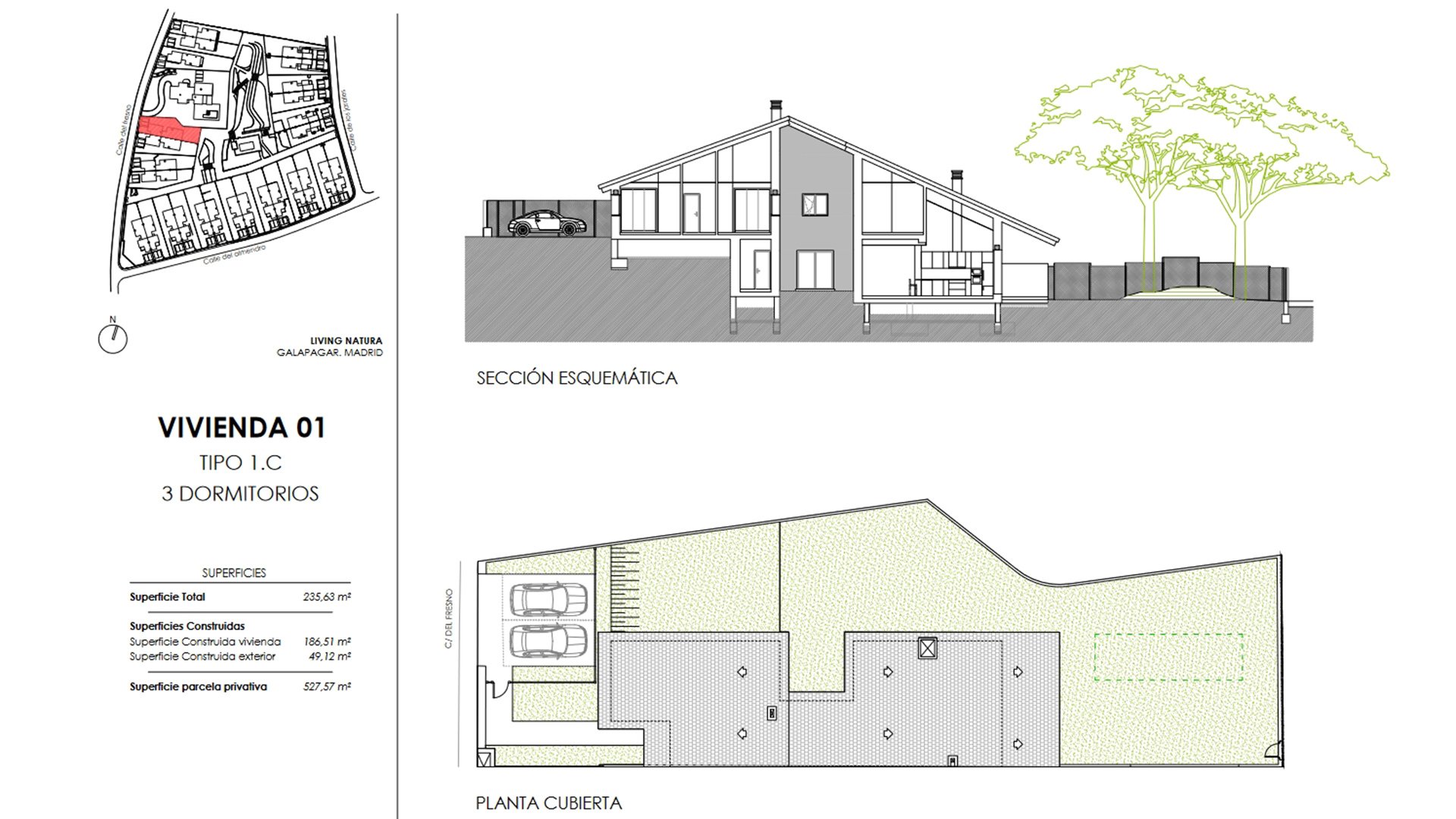 Willa w Living Natura, Colmenarejo, Madrid, Hiszpania 3 sypialnie, 135.08 mkw. nr 73818