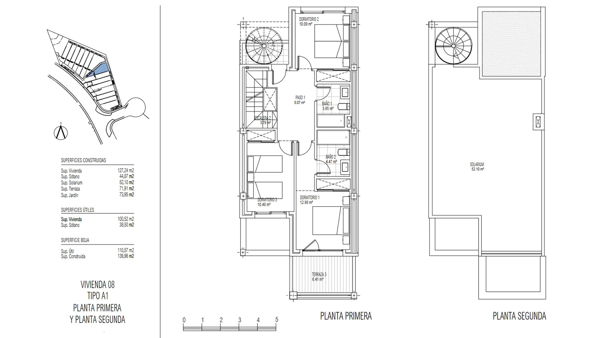 Townhouse in Golden View II, Manilva, Malaga, Spain 3 bedrooms, 127.24 sq.m. No. 73814