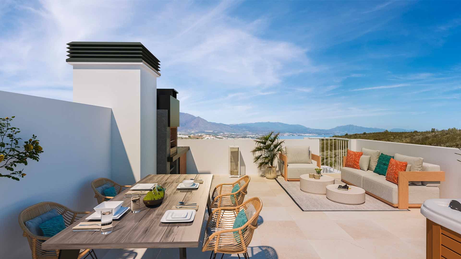 Townhouse in Golden View II, Manilva, Malaga, Spain 3 bedrooms, 127.24 sq.m. No. 73815