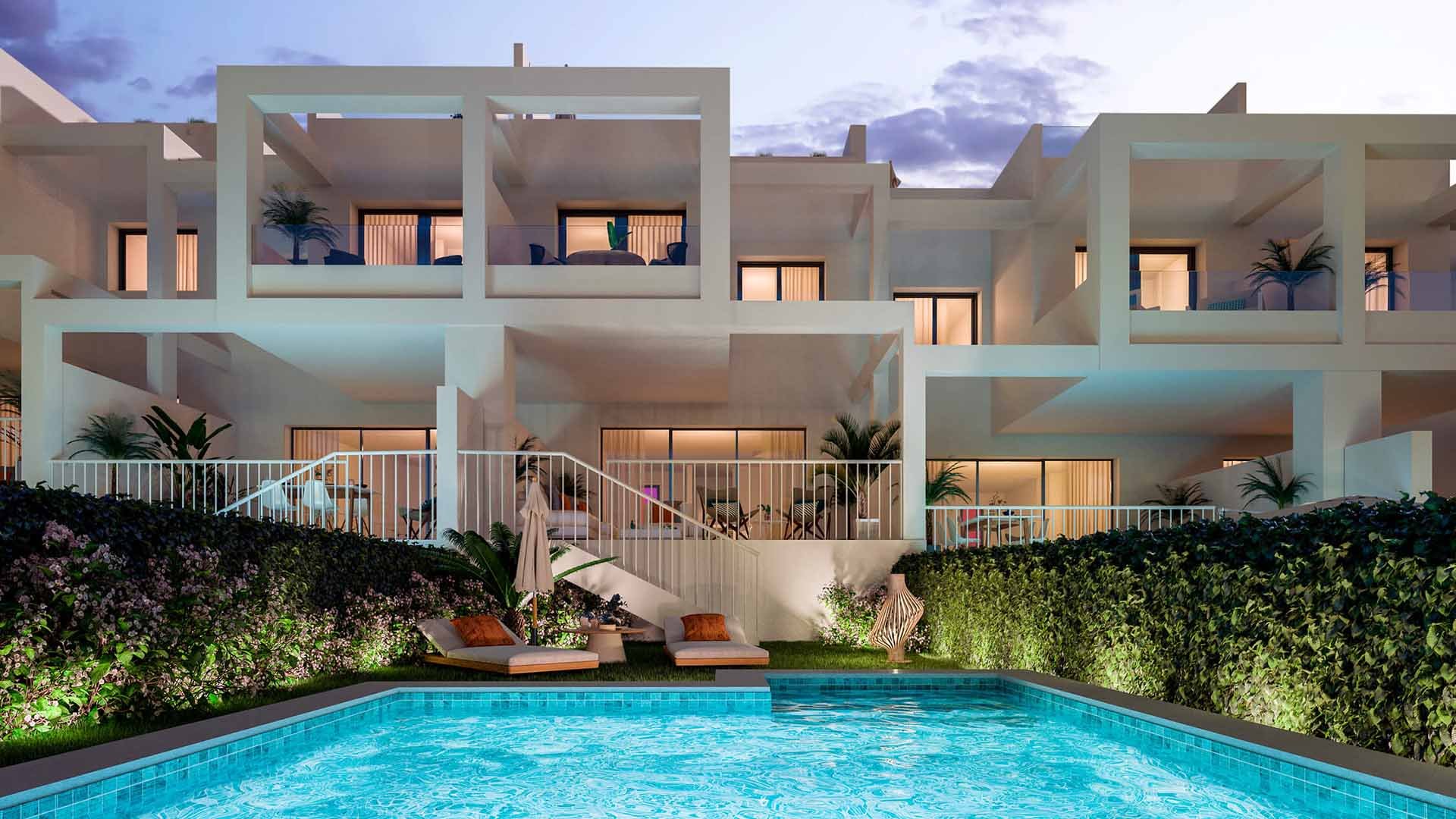 Townhouse in Golden View II, Manilva, Malaga, Spain 3 bedrooms, 127.24 sq.m. No. 73815