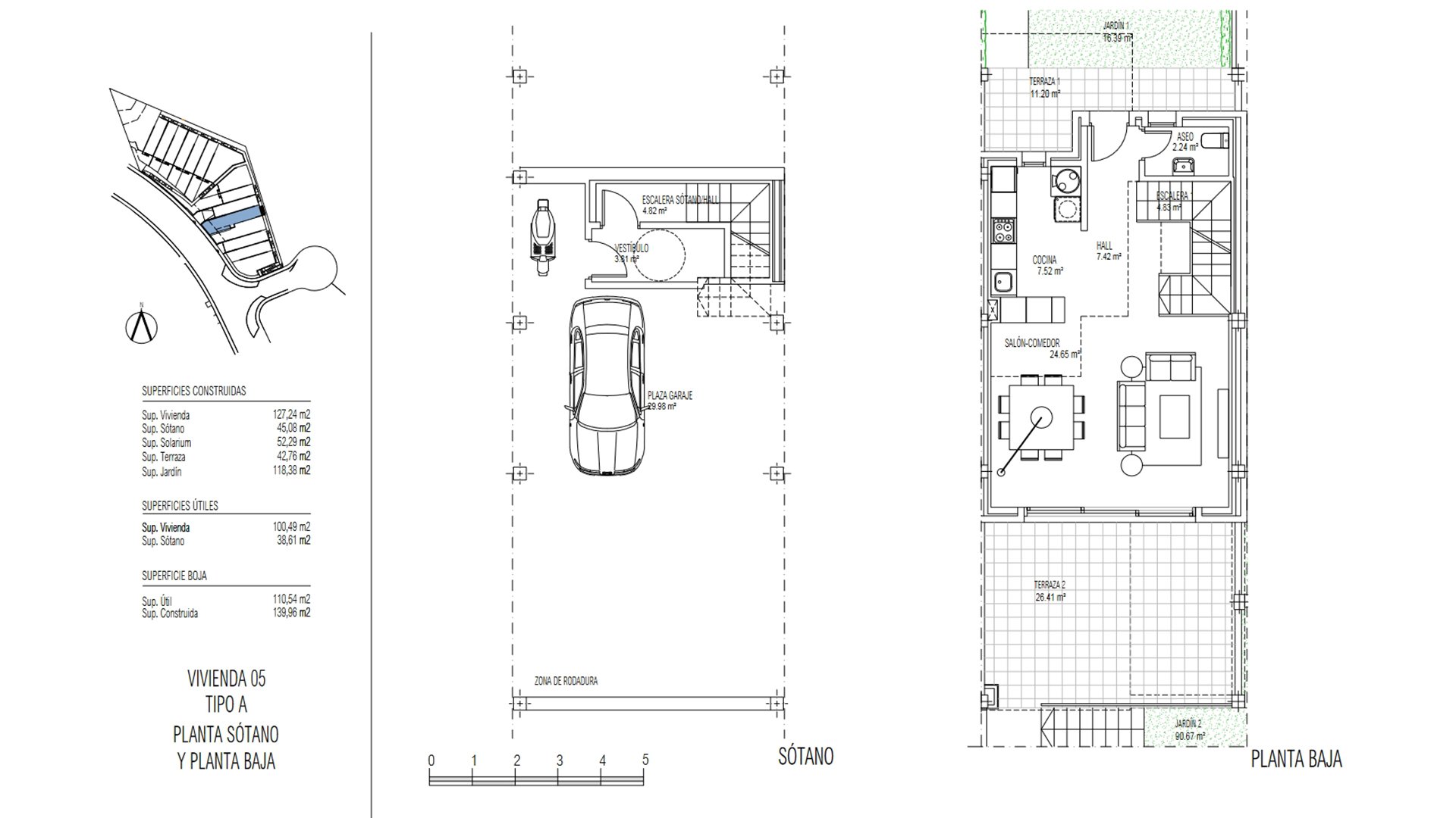 Townhouse in Golden View II, Manilva, Malaga, Spain 3 bedrooms, 127.24 sq.m. No. 73813