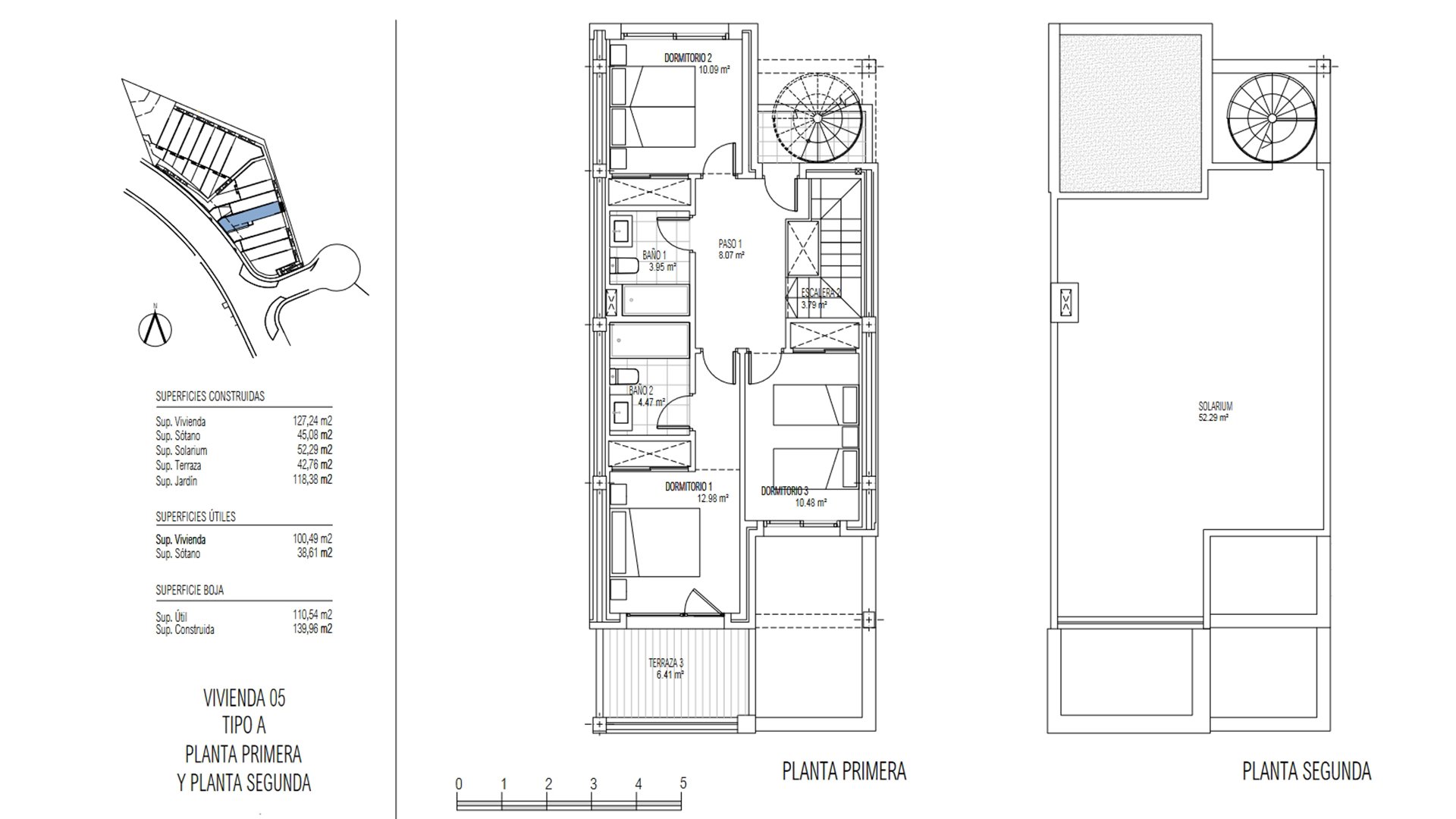 Townhouse in Golden View II, Manilva, Malaga, Spain 3 bedrooms, 127.24 sq.m. No. 73813