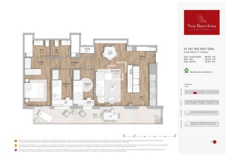 Apartamento en venta en La Sagrera, Barcelona, España 3 dormitorios, 88 m2 No. 150705 - foto 21