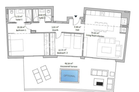 Penthouse w Fuengirola, Malaga, Hiszpania 1 sypialnia, 63 mkw. nr 138985 – zdjęcie 17