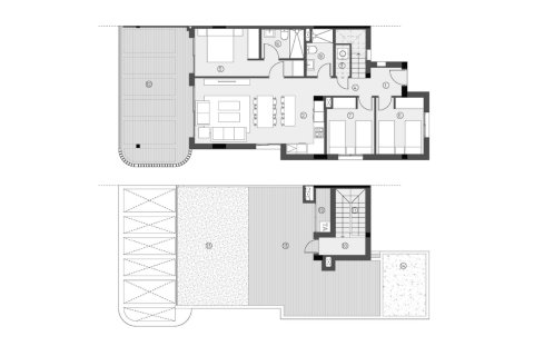 Layout 3 bedroom, 182,11 sq.m. in Sunset Village in La Hoya, Torrevieja, Spain №155228