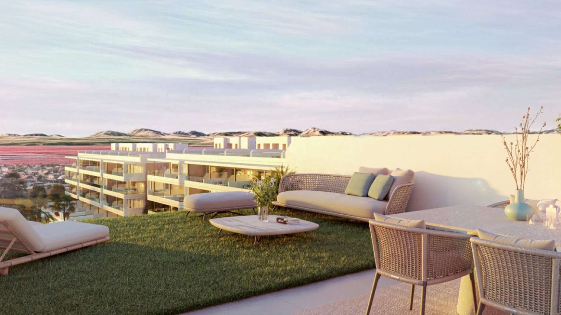 Lägenhet i Sunset Village, Torrevieja, Alicante, Spanien 2 sovrum, 83 kvm. Nr. 155223