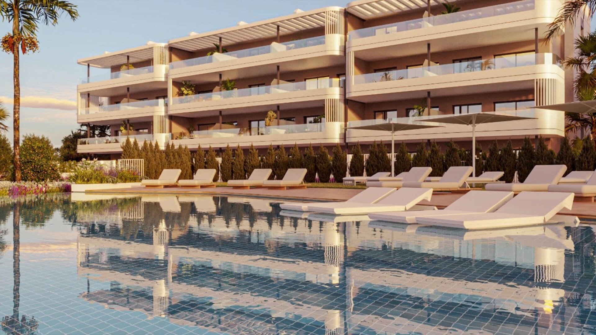 Lägenhet i Sunset Village, Torrevieja, Alicante, Spanien 2 sovrum, 83 kvm. Nr. 155223