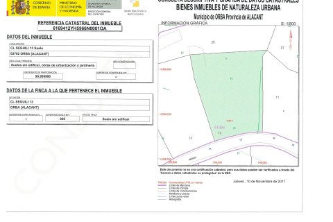Land plot for sale in Orba, Alicante, Spain No. 183967 - photo 2