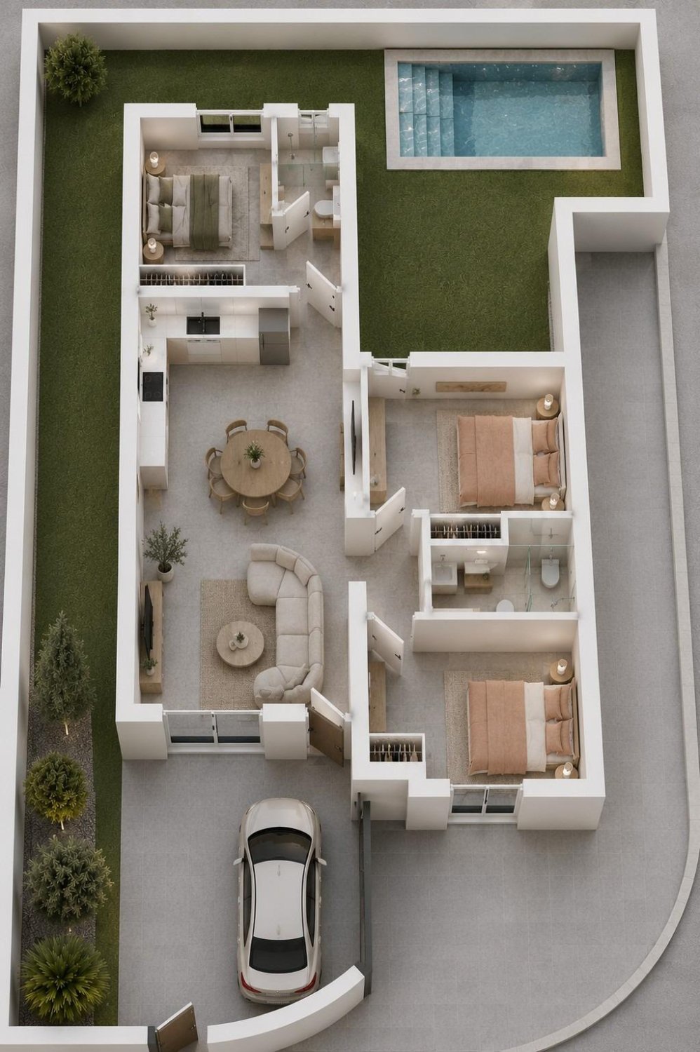 Villa à Mazarron, Murcia, Espagne 3 chambres, 75 m2 No. 179245