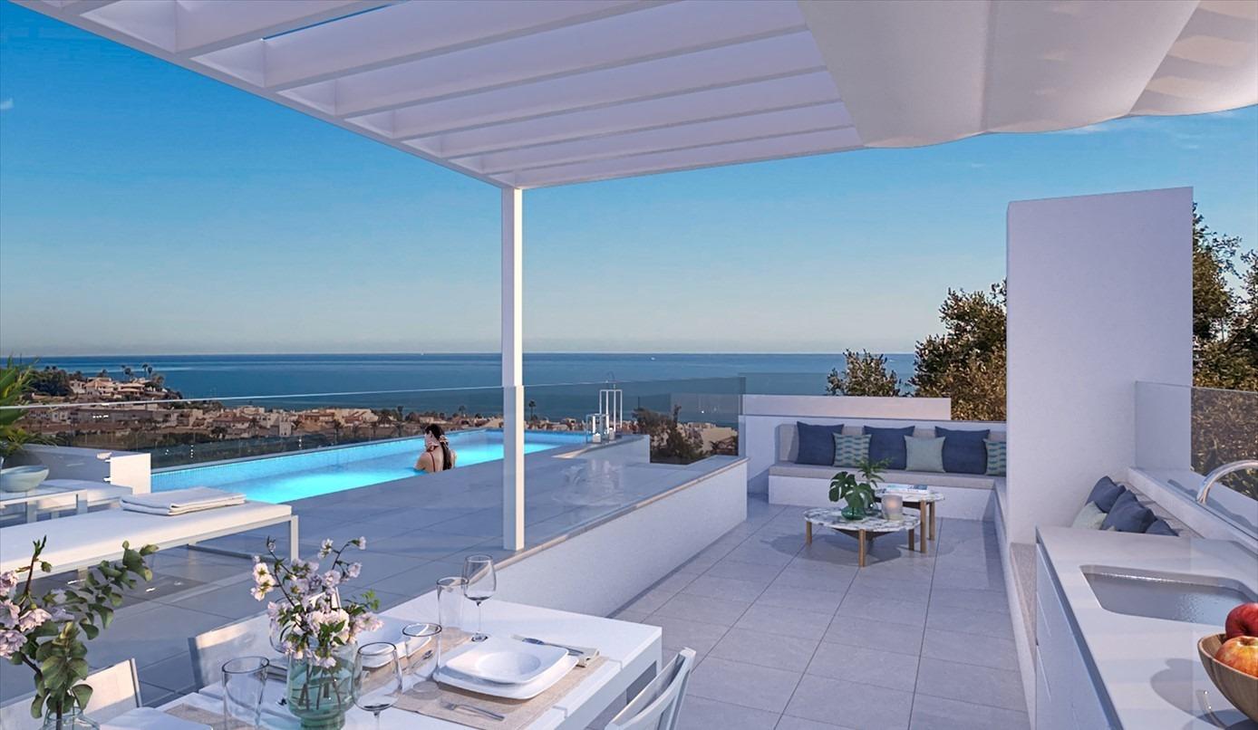 Takvåning i Mijas, Malaga, Spanien 1 sovrum, 80 kvm. Nr. 179261