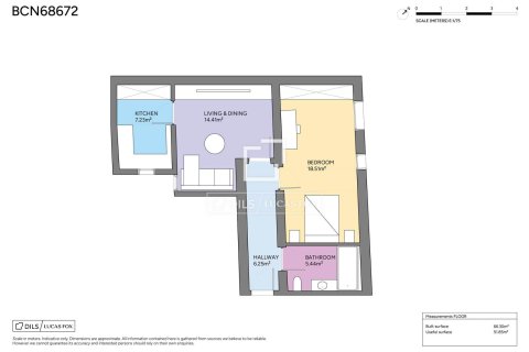 Huoneisto myytävänä Barcelona, Espanja, 1 makuuhuone, 66 m2 No. 166794 - kuva 22