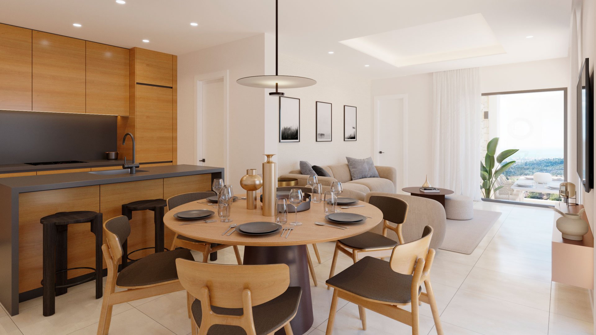 Villa en La Pinada Nature Resort, Finestrat, Alicante, España 3 dormitorios, 109.8 m2 No. 147282