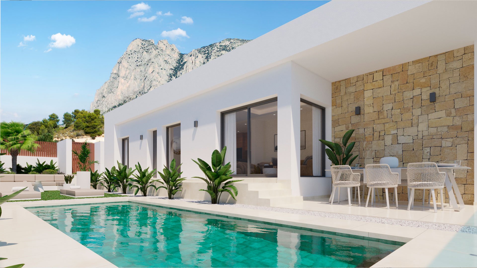 Villa en La Pinada Nature Resort, Finestrat, Alicante, España 3 dormitorios, 109.8 m2 No. 147282