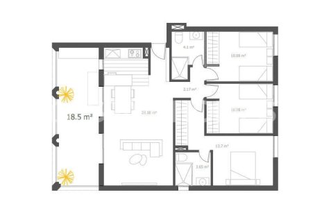 Apartament w Villajoyosa, Alicante, Hiszpania 3 sypialnie, 83 mkw. nr 142684 – zdjęcie 11