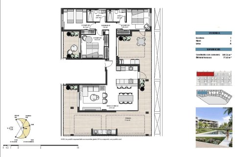 Продажа квартиры Торре-Пачеко, Мурсия, Испания 3 спальни, 109м2 №133908 - фото 15