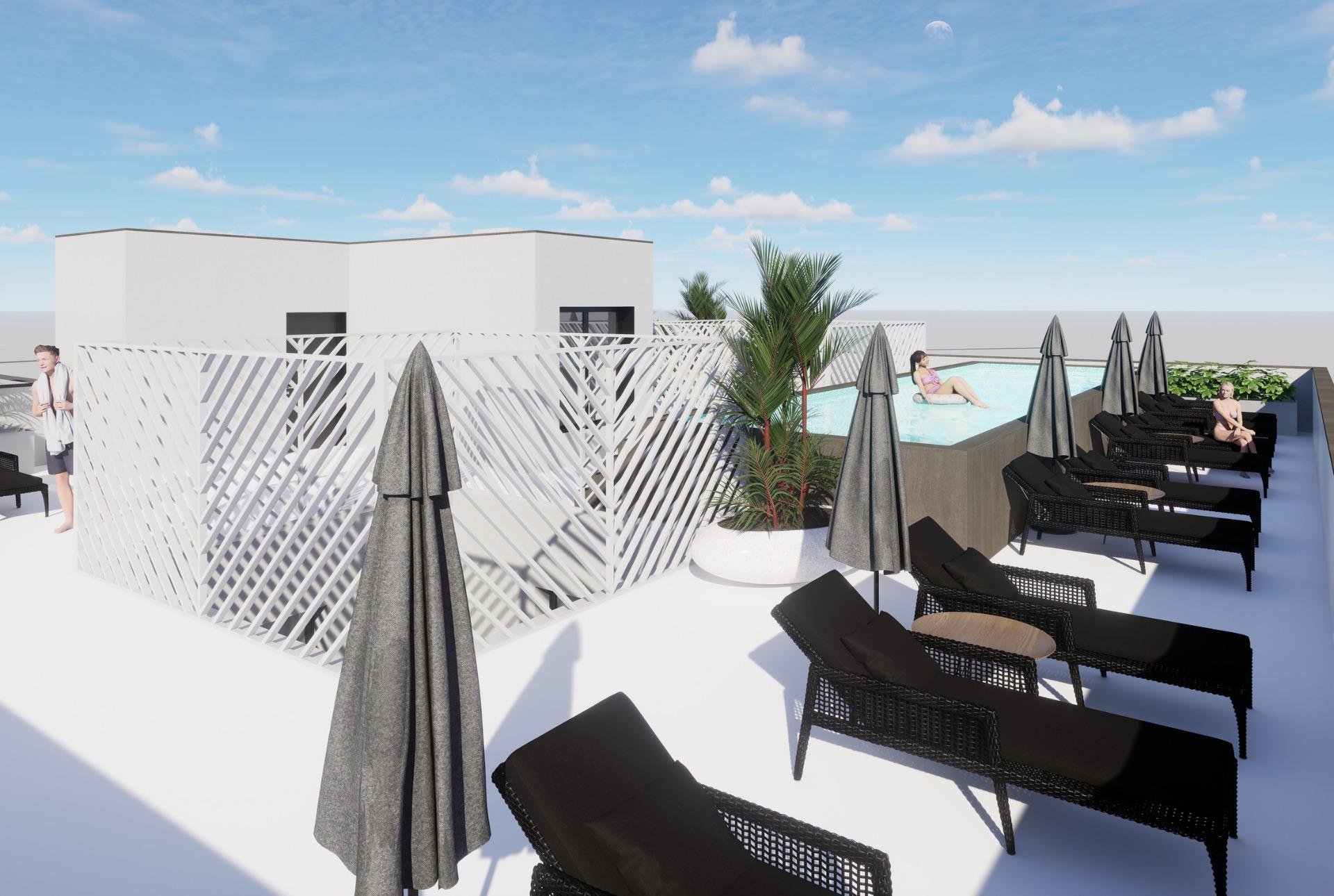 Apartment in Torrevieja, Alicante, Spain 2 bedrooms, 58 sq.m. No. 133911