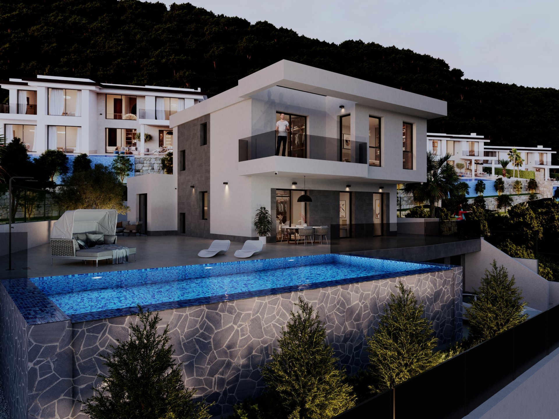 Villa a Finestrat, Alicante, Spagna 4 camere da letto, 400 mq. N° 168194