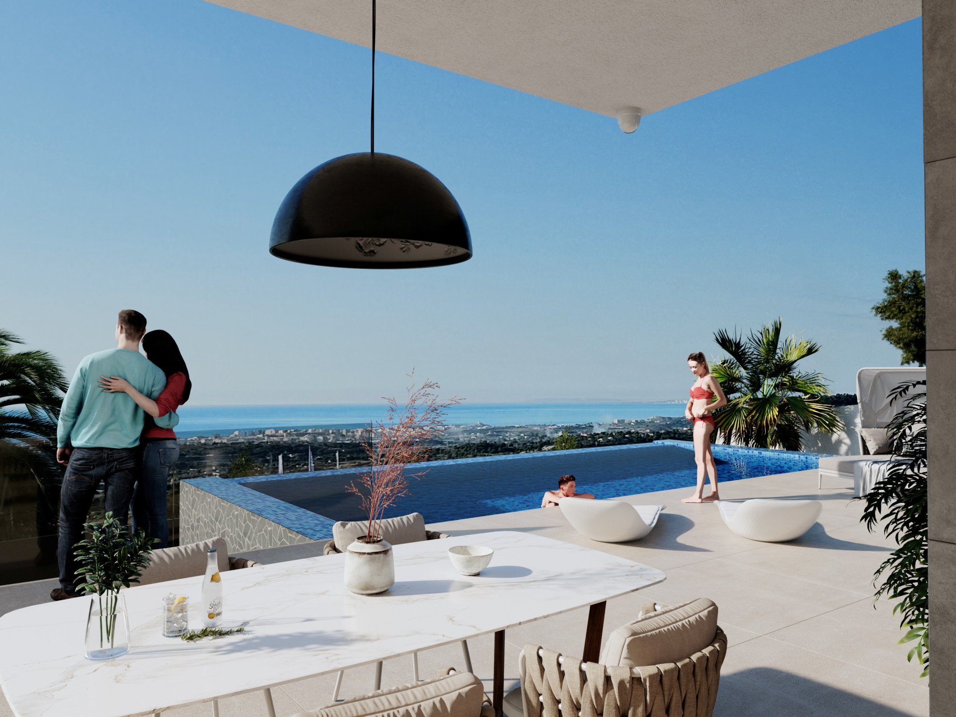 Villa a Finestrat, Alicante, Spagna 4 camere da letto, 400 mq. N° 168194