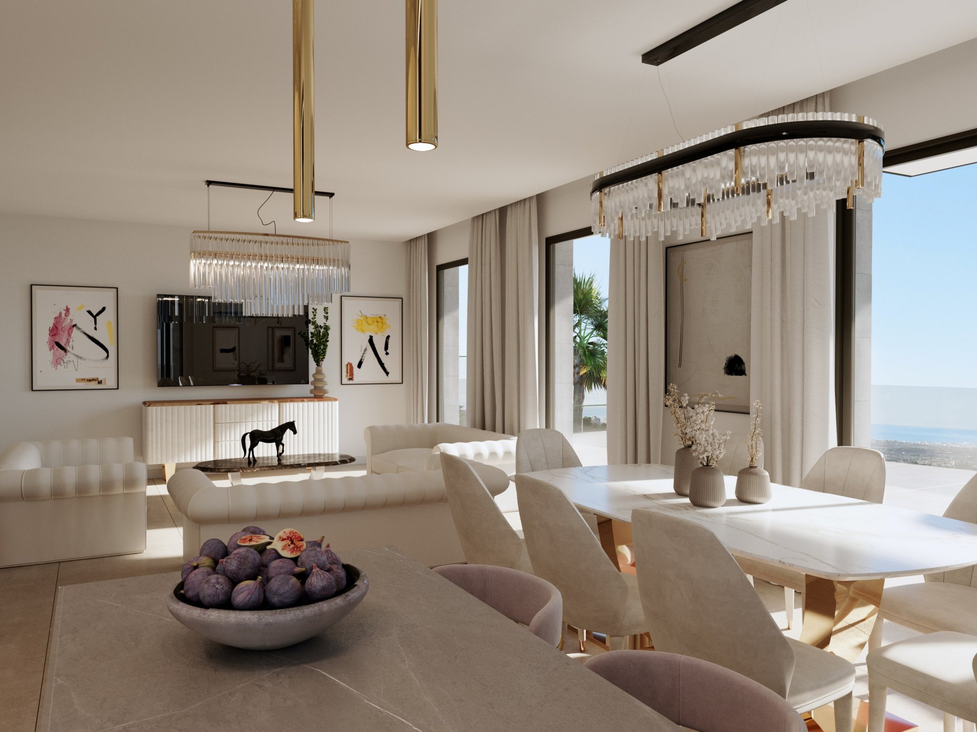 Villa a Finestrat, Alicante, Spagna 4 camere da letto, 400 mq. N° 168194