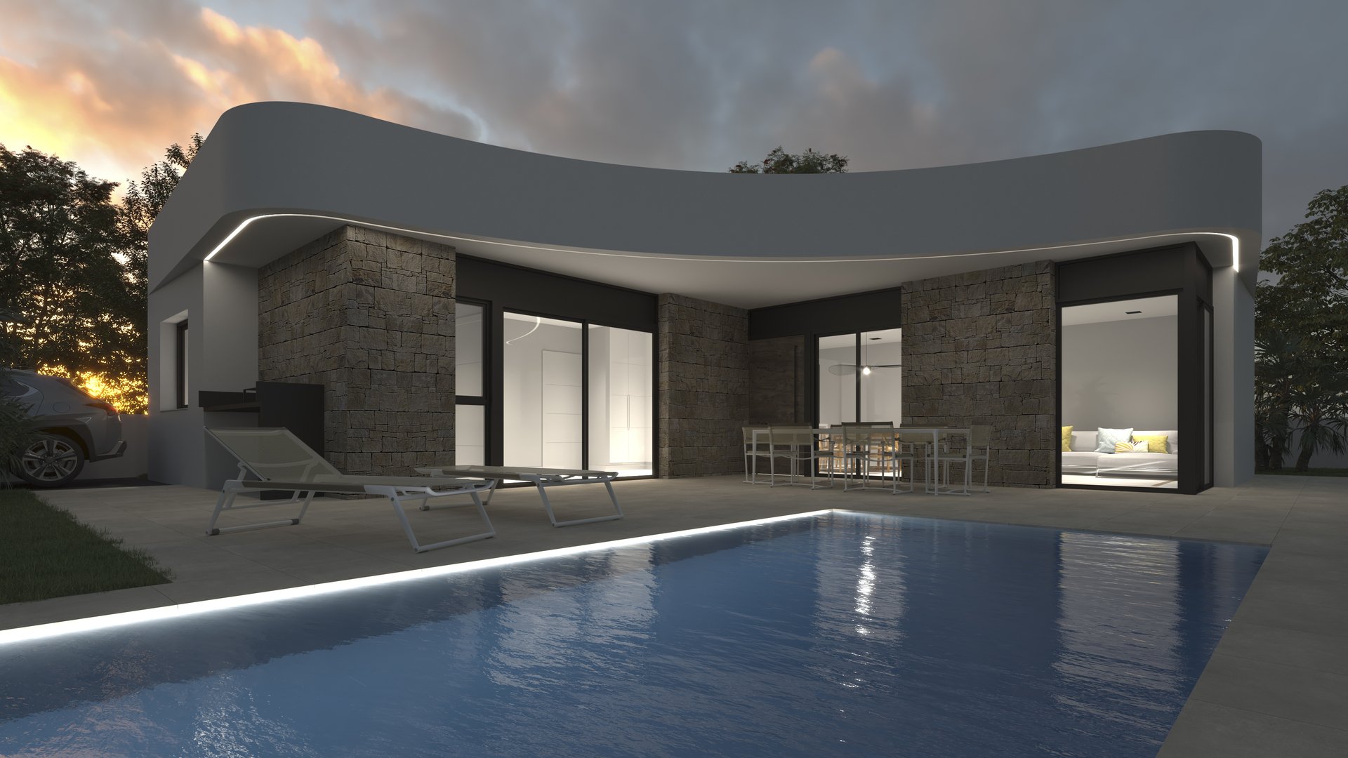 Villa a Los Montesinos, Alicante, Spagna 3 camere da letto, 117 mq. N° 143233