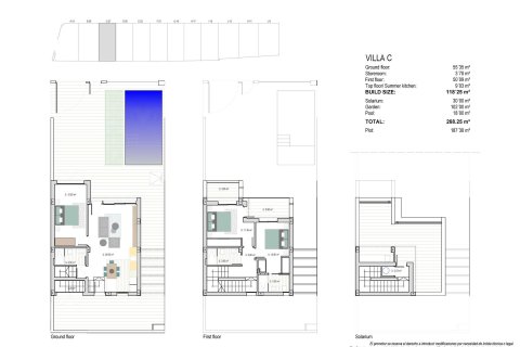 Продажа виллы в Лос-Алькасарес, Мурсия, Испания 3 спальни, 118м2 №171876 - фото 8